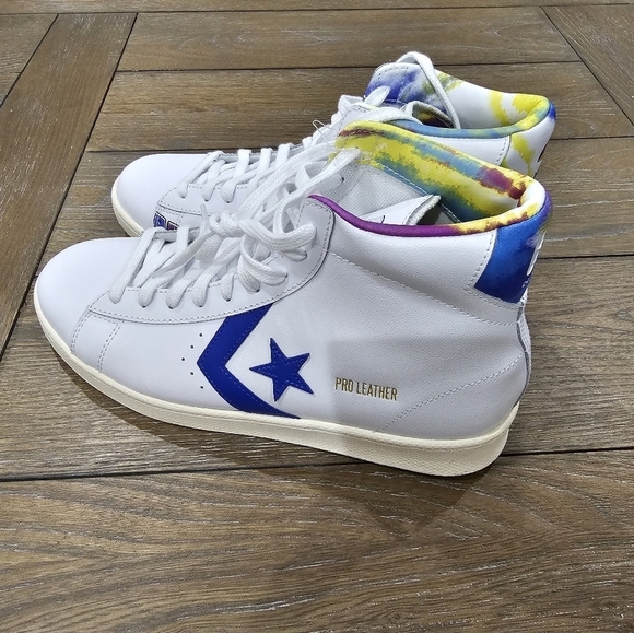 Converse All Star Peace Love Basketball White Sneakers, Mens 9, Women\'s 10.5 main image 8